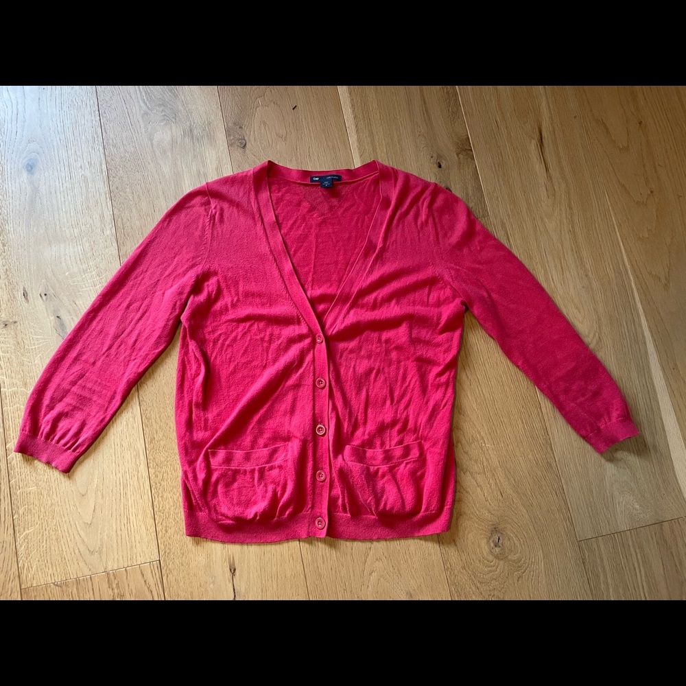 GAP Magenta / Pink Cardigan